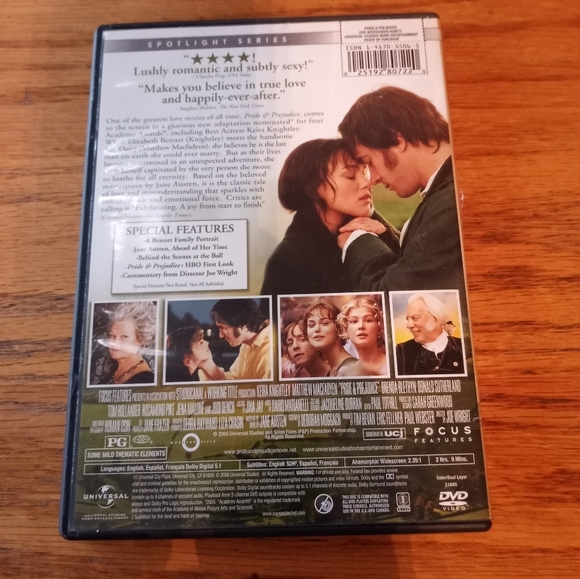 PRIDE AND PREJUDICE on DVD - Picture 2 of 2